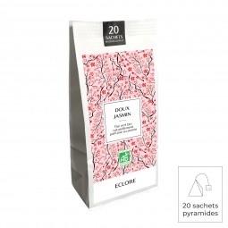 Doux jasmin - thé vert bio en sachets biodégradables