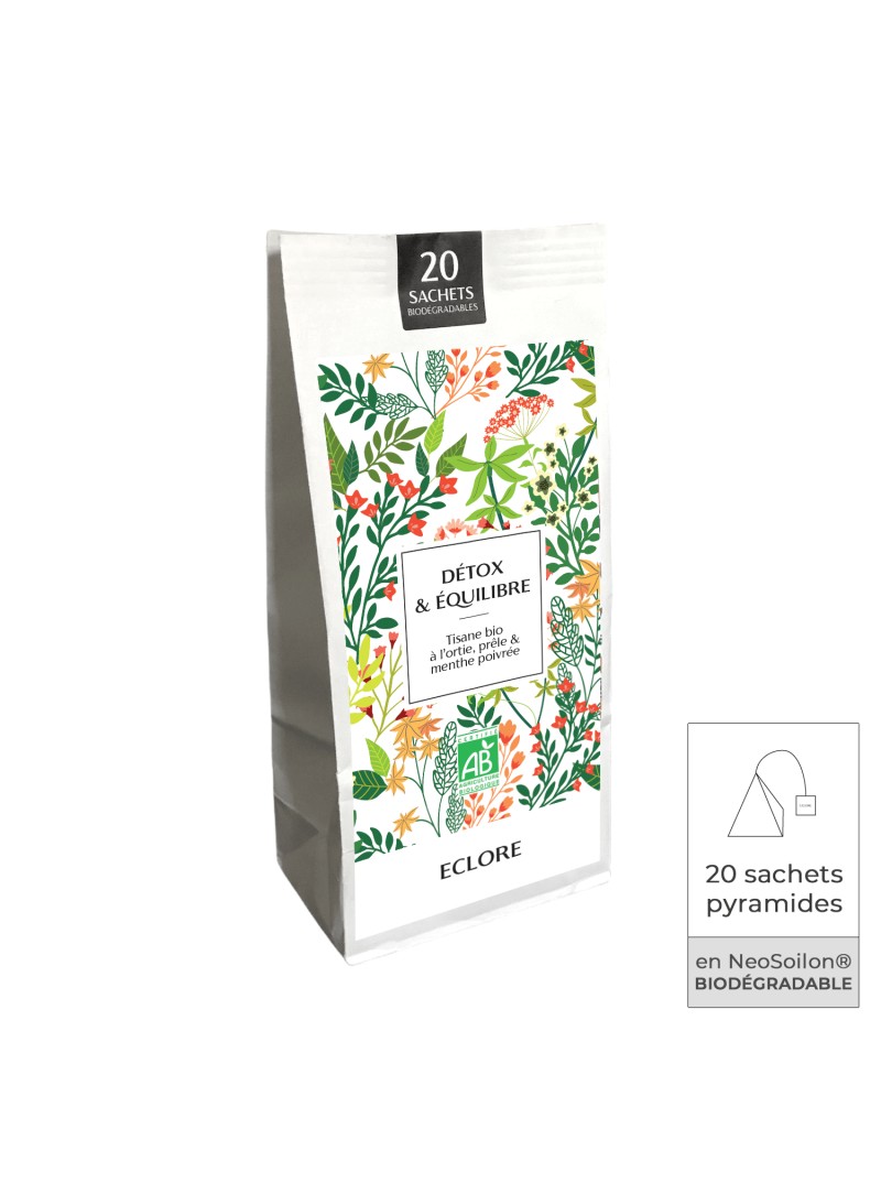 Tisane bio à l'ortie, prêle & menthe