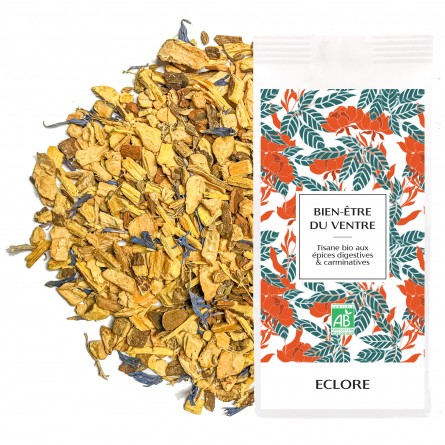 Tisane bio bien-être du ventre pour la digestion et contre les ballonnements