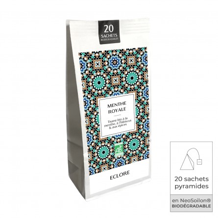 20 sachets de tisane bio Menthe Royale ECLORE