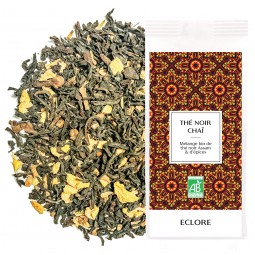 Sachet de 100 g de thé noir chaï bio ECLORE en vrac