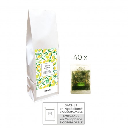 Thé vert bio Detox & Ligne 40 sachets enveloppés