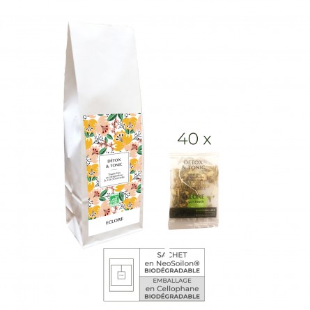 Infusion bio Detox & Tonic 40 sachets enveloppés