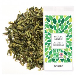 Thé à la menthe française bio en vrac 75 g - Made in France - Fabriqué en France