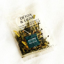 Thé vert bio Detox & Ligne en sachet compostable sans plastique ni métal certifié OK Compost Home