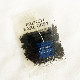Sachet compostable de thé noir bio French Earl Grey ECLORE, sans plastique ni métal, certifié OK compost home