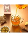 Infusion ayurvédique bio au curcuma, gingembre, poivre et noix de coco, inspirée du lait doré ou golden milk