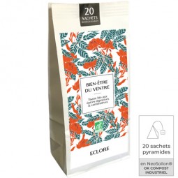 Tisane bio anti-ballonnements pour le bien-être du ventre - 20 sachets compostables