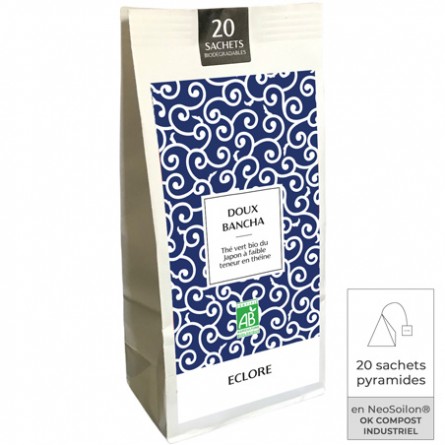 Thé vert Bancha bio du Japon en sachets compostables