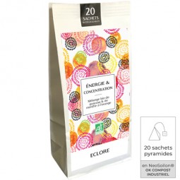 Guayusa bio à la menthe et à l'orange en sachets compostables