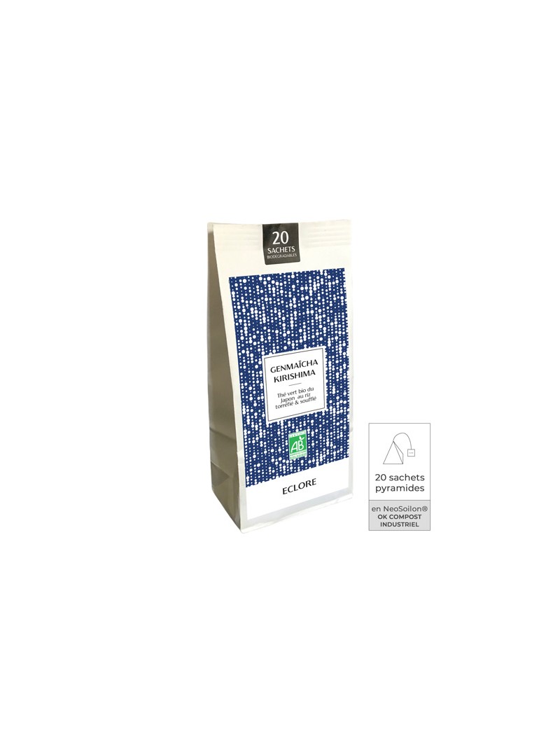 Thé Genmaïcha bio du Japon en sachets compostables