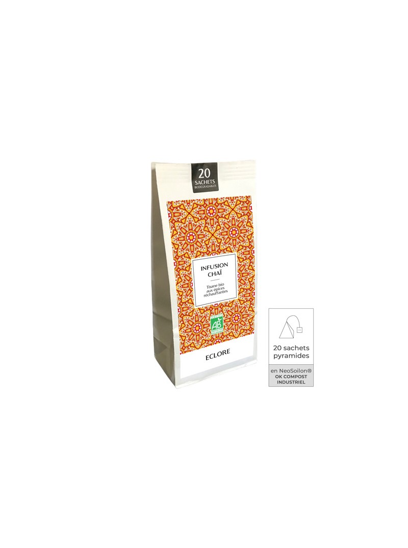 Infusion chaï bio en sachets compostables