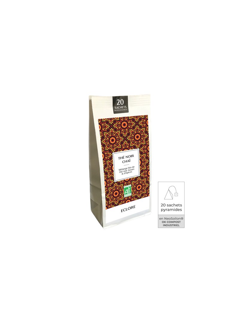 Thé chaï bio en sachets compostables