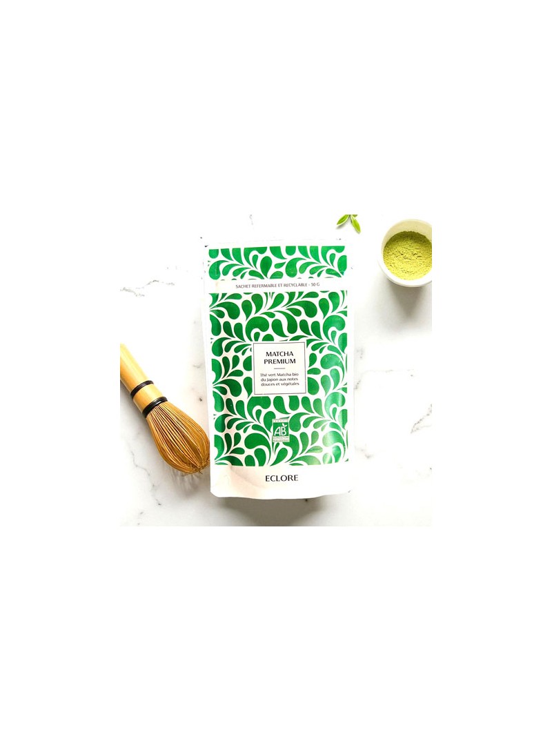 Matcha Premium Bio du Japon - 50 g en sachet recyclable