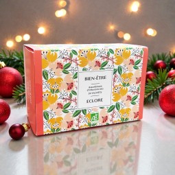 Coffret cadeau d'infusions bio bien-être en sachets compostables. Un cadeau écoresponsable.