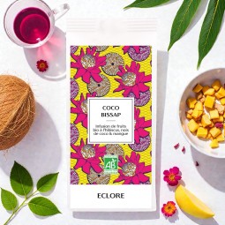 Infusion fruitée bio à l'hibiscus, noix de coco et mangue Coco Bissap
