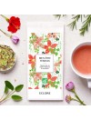Une tisane bio avec du maté, hibiscus, romarin et fenouil pour améliorer la circulation sanguine.