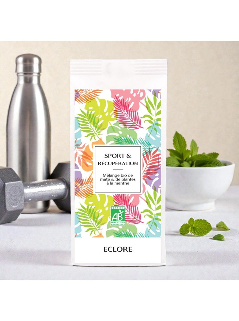 Tisane bio pour le sport et la récupération des sportifs.