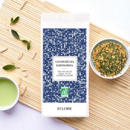 Genmaïcha bio du Japon - Thé vert bio au riz torréfié.