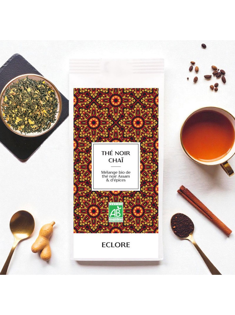 Thé noir chaï bio aux épices