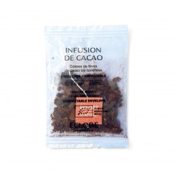 Infusion de cacao bio et équitable en sachet individuel compostable