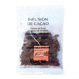 Infusion de cacao bio et équitable en sachet individuel compostable