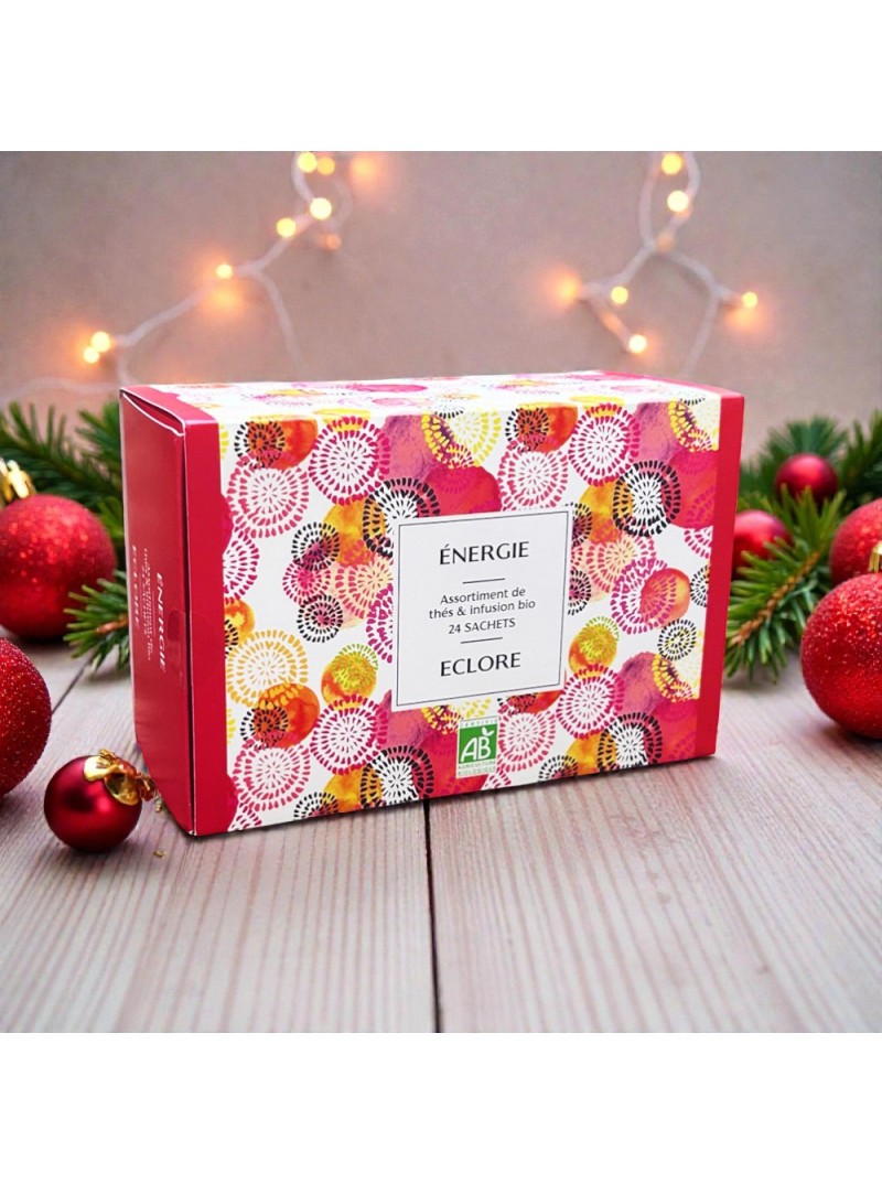 Coffret de thés bio haut de gamme et 1 guayusa - 24 sachets compostables