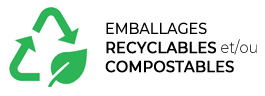 Emballages recyclables à base de matériaux renouvelables